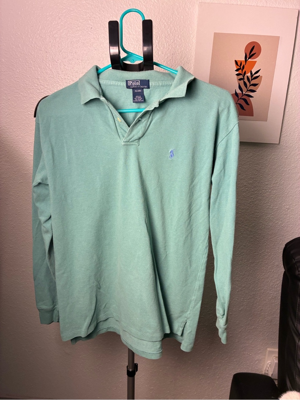 Polo by Ralph Lauren Men’s Long-Sleeve Polo - Mint